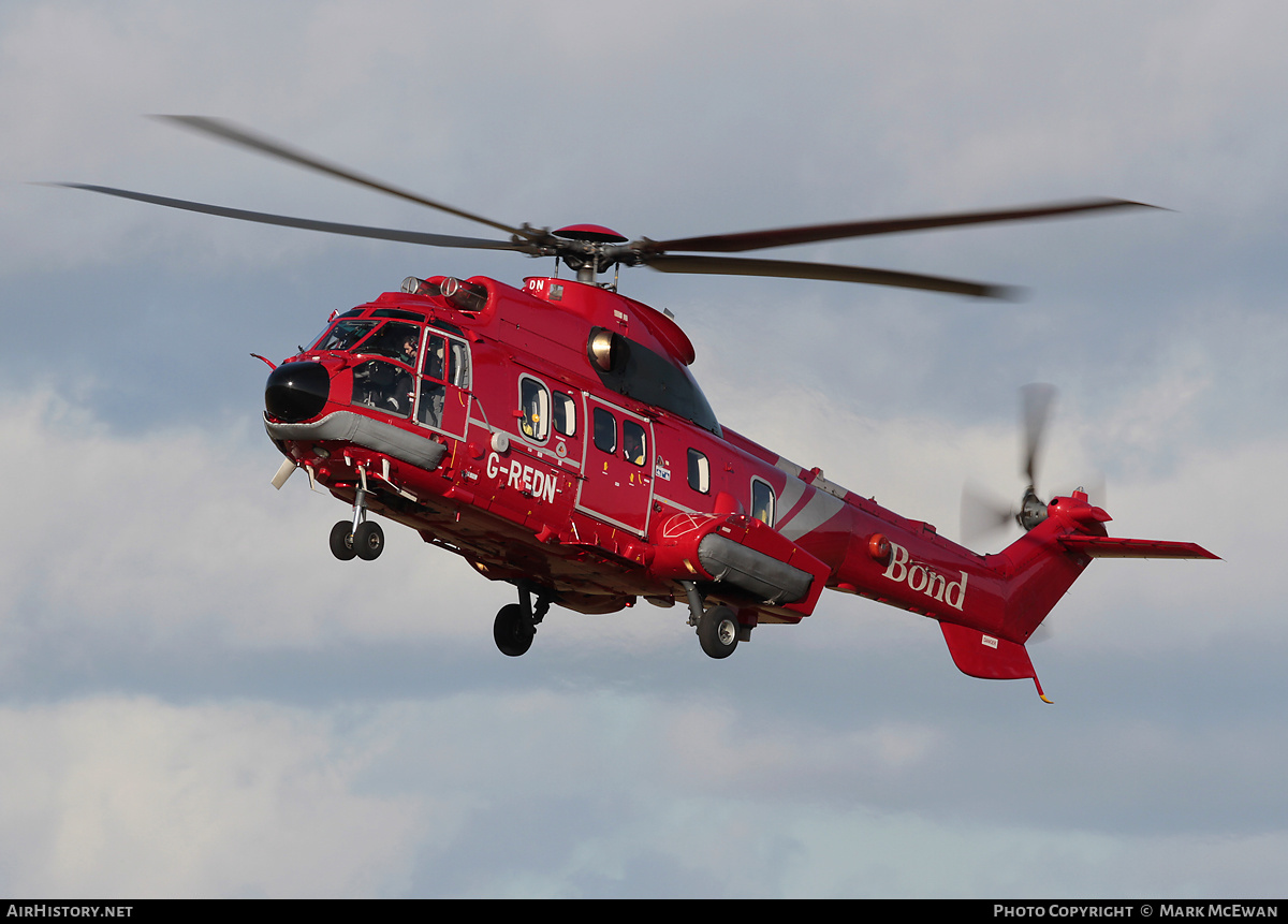 Aircraft Photo of G-REDN | Eurocopter AS-332L2 Super Puma Mk2 | Bond Offshore Helicopters | AirHistory.net #160211