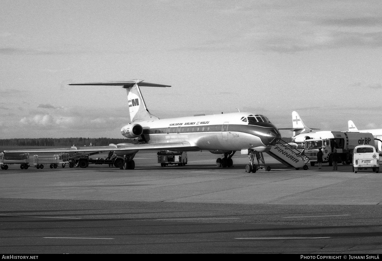 Aircraft Photo of HA-LBE | Tupolev Tu-134 | Malév - Hungarian Airlines | AirHistory.net #160241