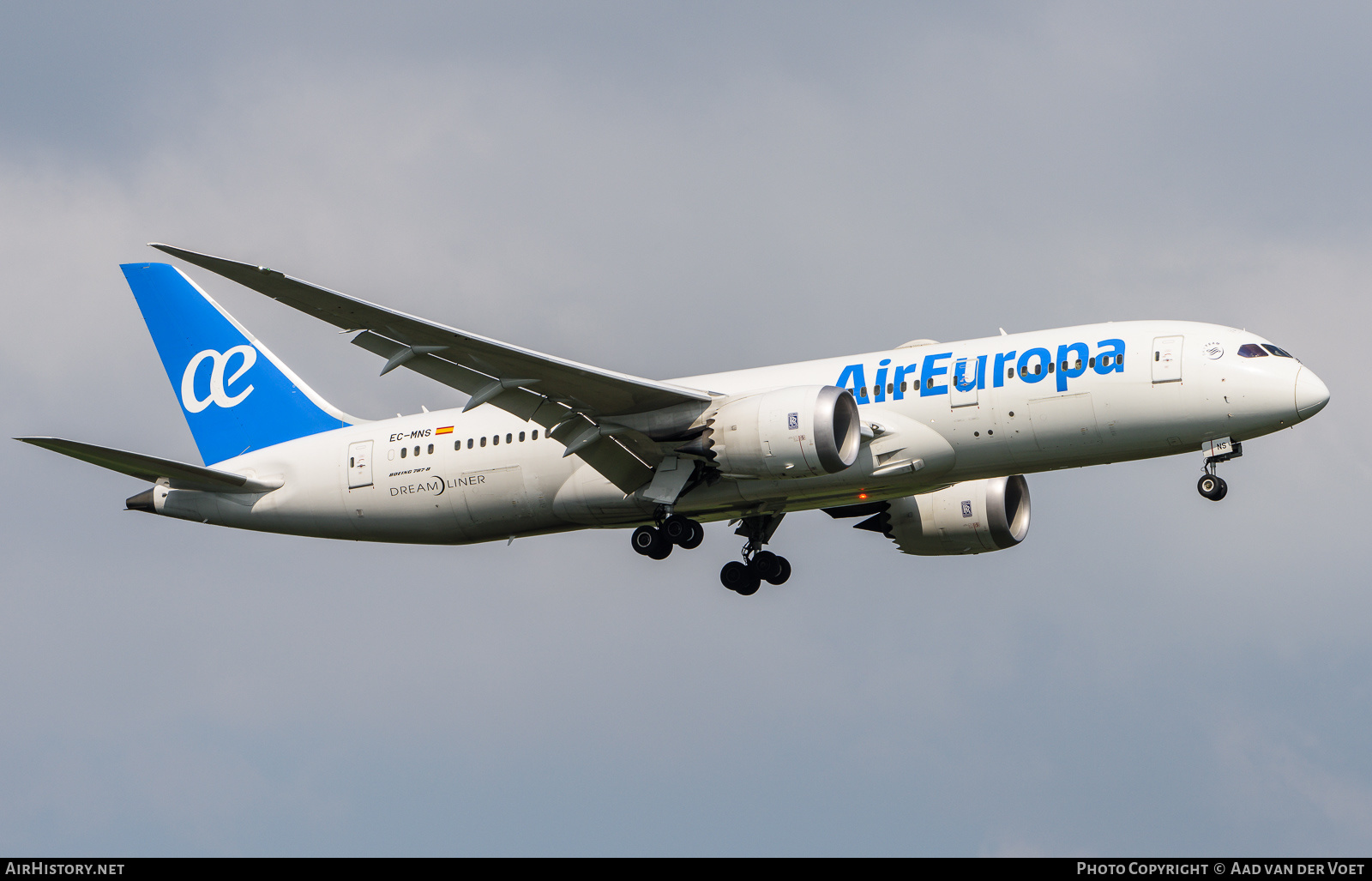 Aircraft Photo of EC-MNS | Boeing 787-8 Dreamliner | Air Europa | AirHistory.net #160250