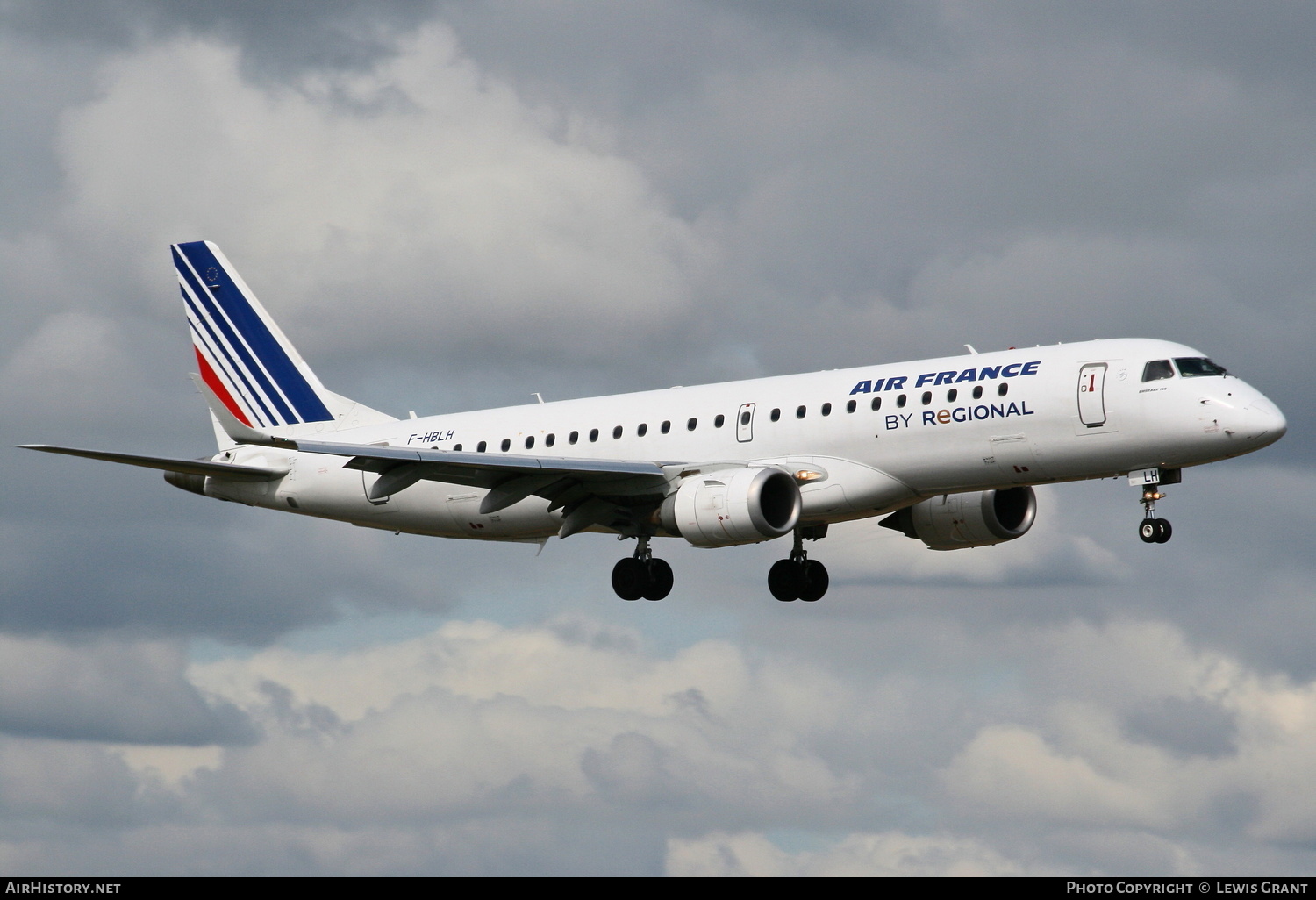 Aircraft Photo of F-HBLH | Embraer 190STD (ERJ-190-100STD) | Régional Airlines | AirHistory.net #160314