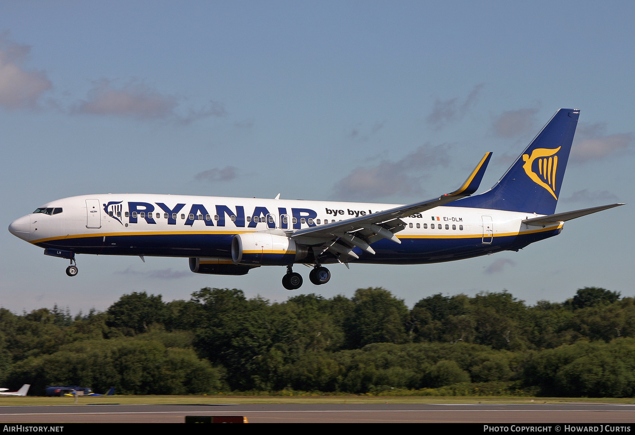 Aircraft Photo of EI-DLM | Boeing 737-8AS | Ryanair | AirHistory.net #160320