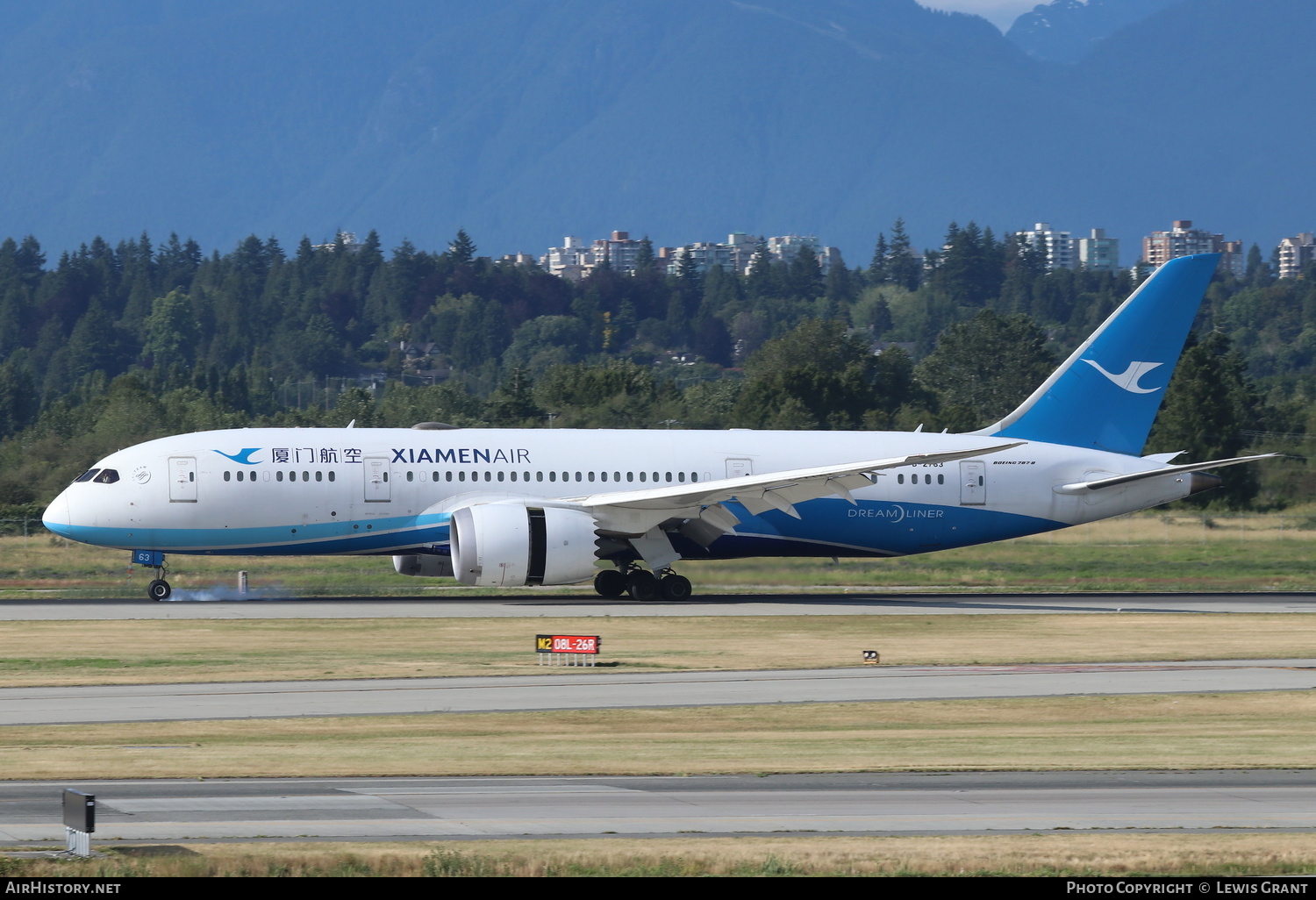 Aircraft Photo of B-2763 | Boeing 787-8 Dreamliner | Xiamen Airlines | AirHistory.net #160331