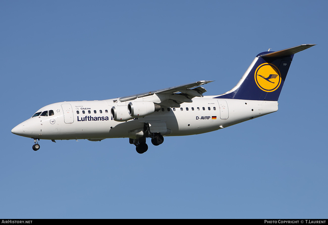 Aircraft Photo of D-AVRP | British Aerospace Avro 146-RJ85 | Lufthansa Regional | AirHistory.net #160342