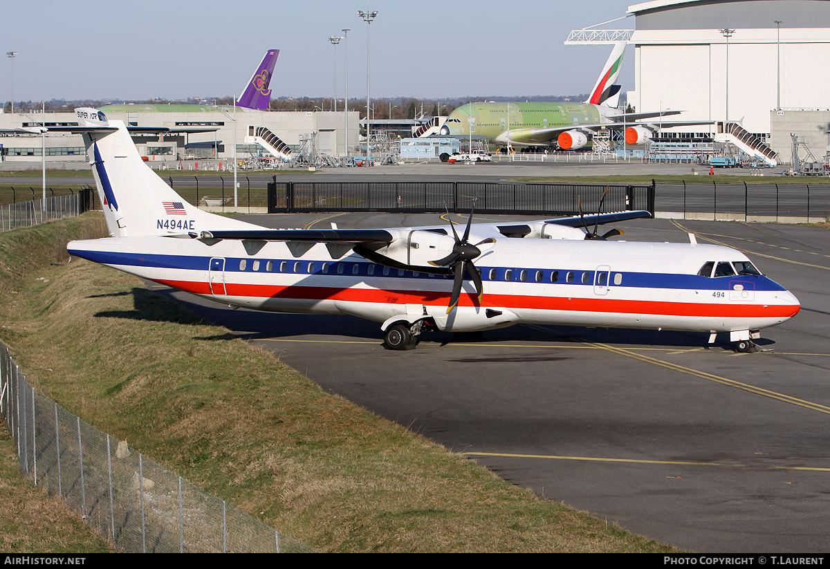 Aircraft Photo of N494AE | ATR ATR-72-500 (ATR-72-212A) | American Eagle | AirHistory.net #160380