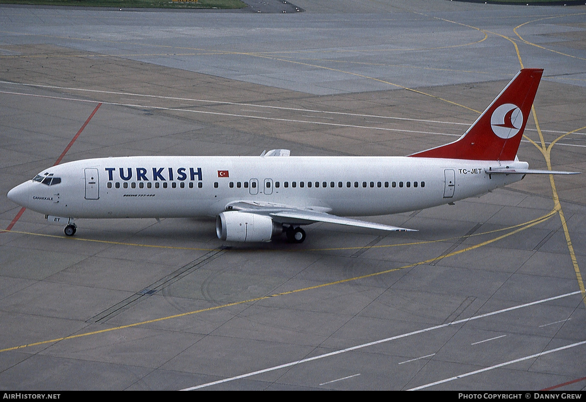 Aircraft Photo of TC-JET | Boeing 737-4Y0 | Turkish Airlines | AirHistory.net #160457