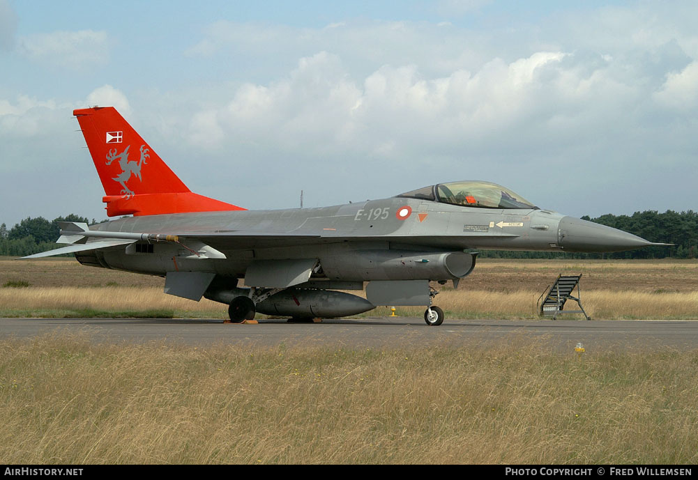 Aircraft Photo of E-195 | General Dynamics F-16AM Fighting Falcon | Denmark - Air Force | AirHistory.net #160487