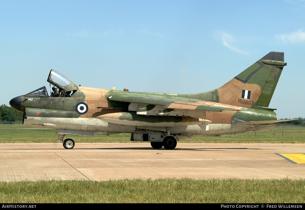 Aircraft Photo of 160867 | Vought A-7E Corsair II | Greece - Air Force | AirHistory.net #160492