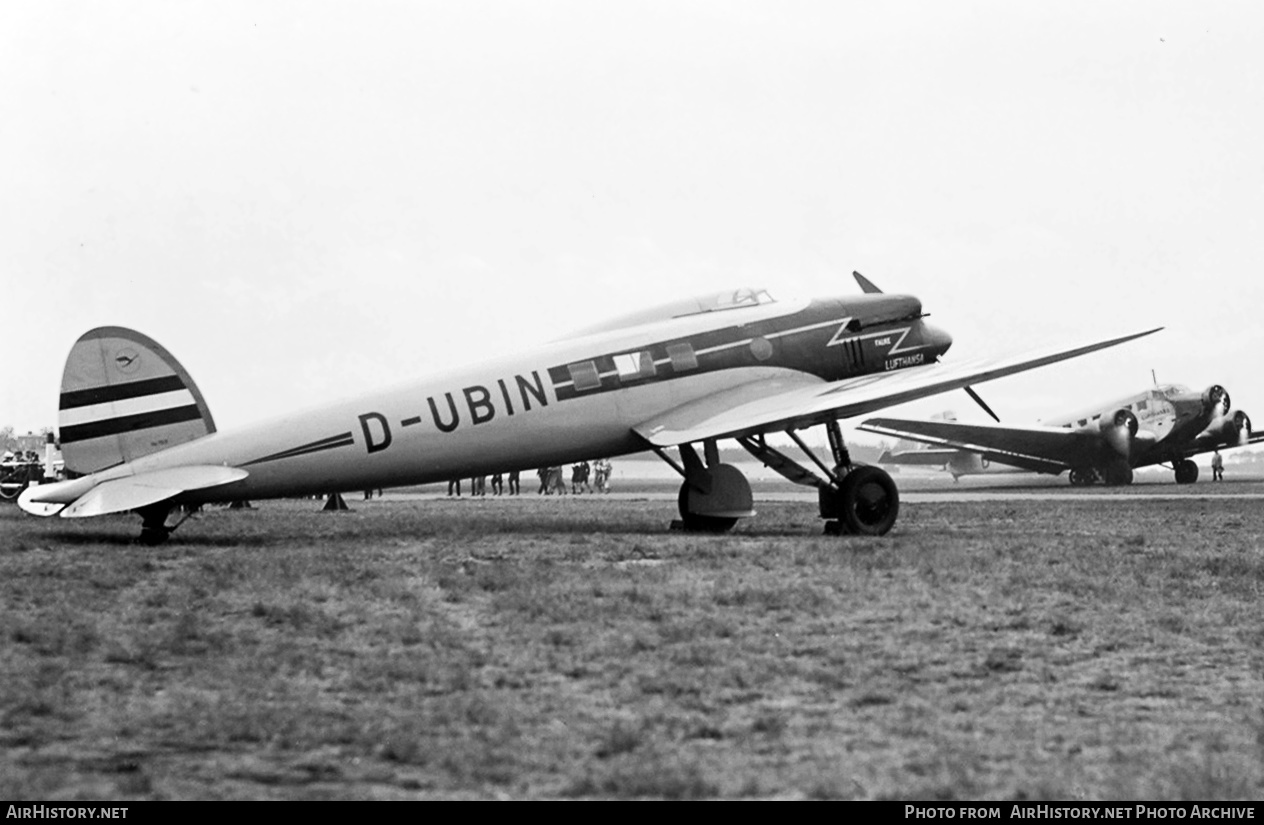 Aircraft Photo of D-UBIN | Heinkel He 70D | Deutsche Luft Hansa | AirHistory.net #160551