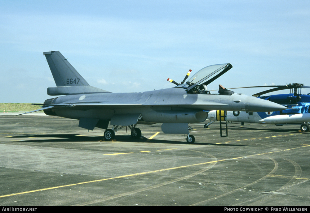 Aircraft Photo of 6647 | Lockheed Martin F-16A Fighting Falcon | Taiwan - Air Force | AirHistory.net #160590