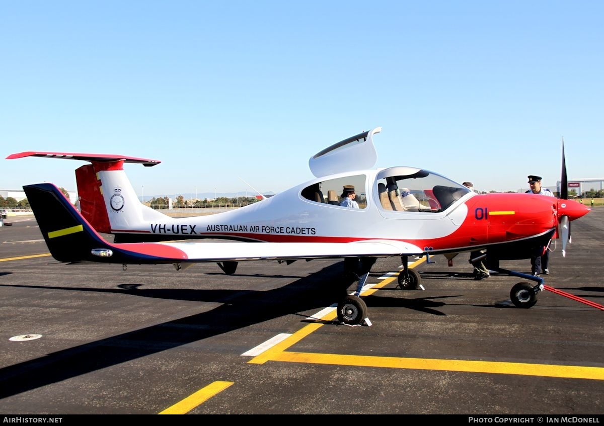 Aircraft Photo of VH-UEX | Diamond DA40 NG Diamond Star | Australian Air Force Cadets | AirHistory.net #160599