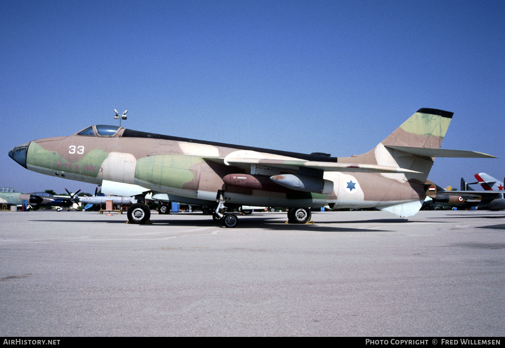 Aircraft Photo of 33 | Sud SO-4050 Vautour IIBR | Israel - Air Force | AirHistory.net #160613