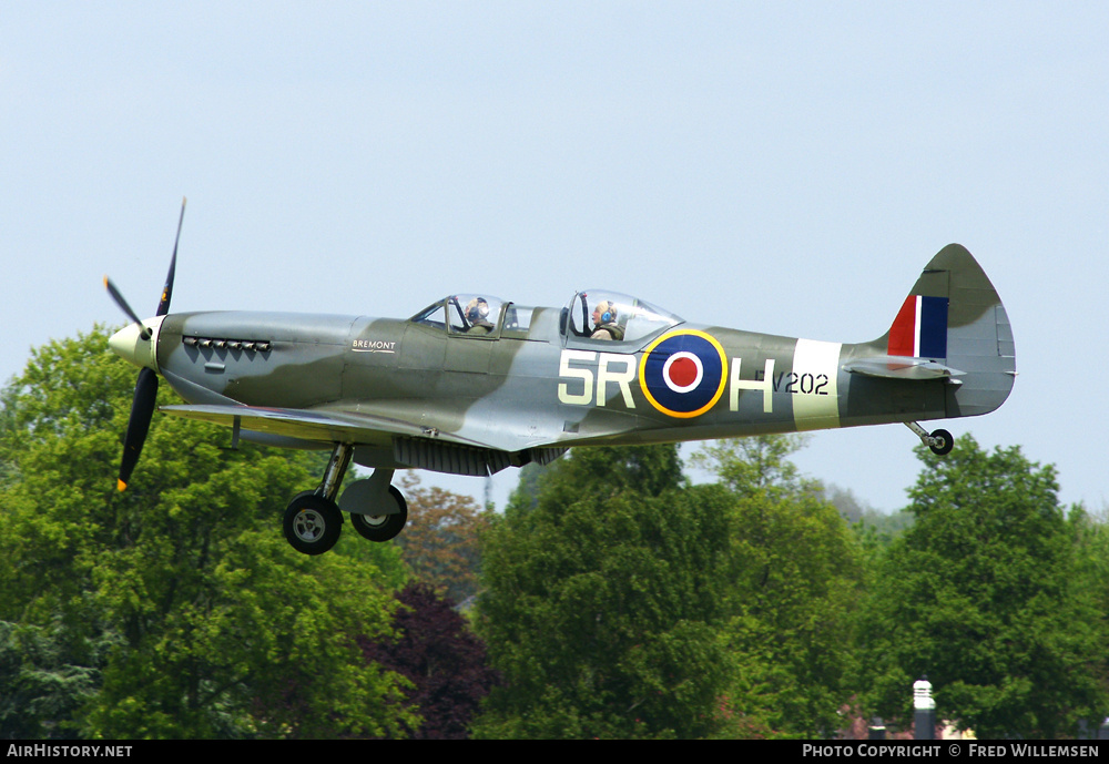 Aircraft Photo of G-CCCA / PV202 | Supermarine 509 Spitfire T9C | UK - Air Force | AirHistory.net #160615
