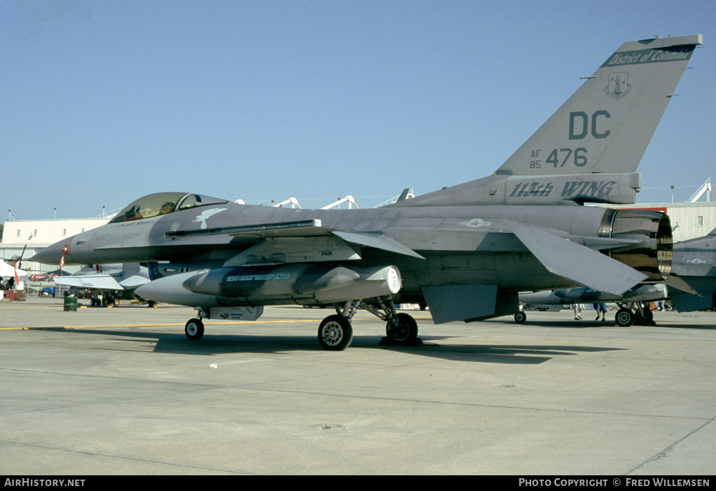 Aircraft Photo of 85-1476 / AF85-476 | General Dynamics F-16C Fighting Falcon | USA - Air Force | AirHistory.net #160619