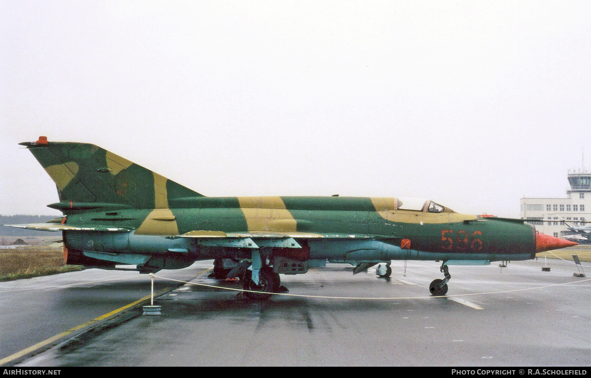 Aircraft Photo of 596 | Mikoyan-Gurevich MiG-21M | East Germany - Air Force | AirHistory.net #160631