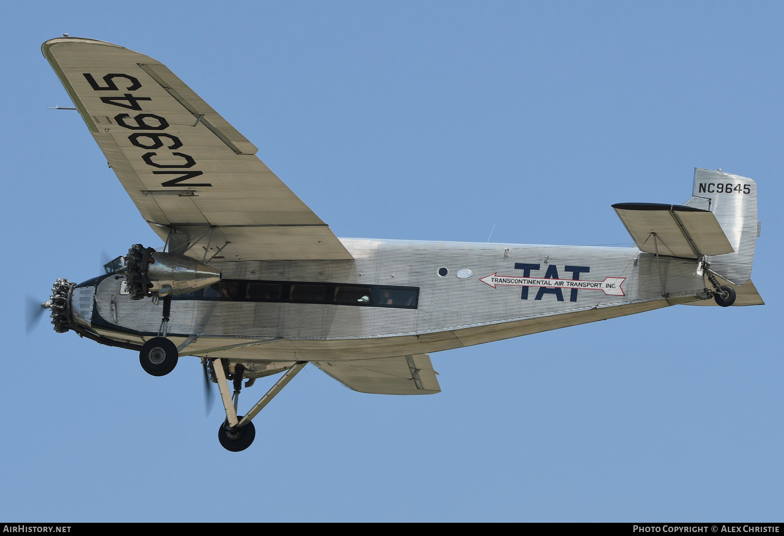Aircraft Photo of N9645 / NC9645 | Ford 5-AT-B Tri-Motor | TAT - Transcontinental Air Transport | AirHistory.net #160647