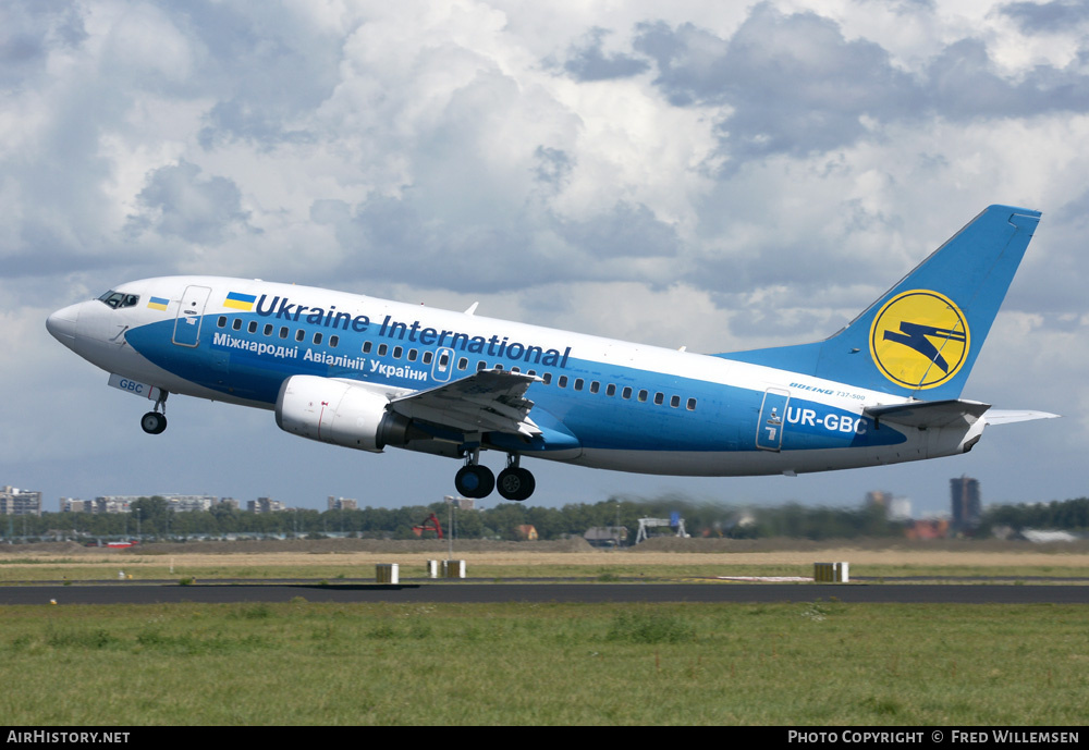 Aircraft Photo of UR-GBC | Boeing 737-5L9 | Ukraine International Airlines | AirHistory.net #160666