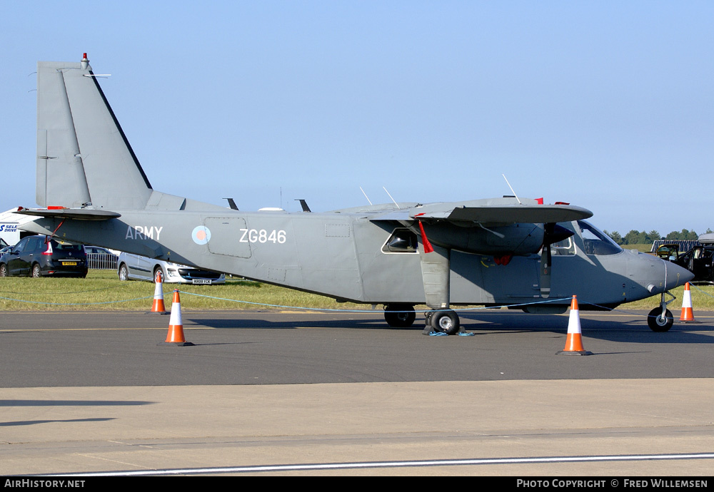 Aircraft Photo of ZG846 | Pilatus Britten-Norman BN-2T Islander AL1 | UK - Army | AirHistory.net #160671