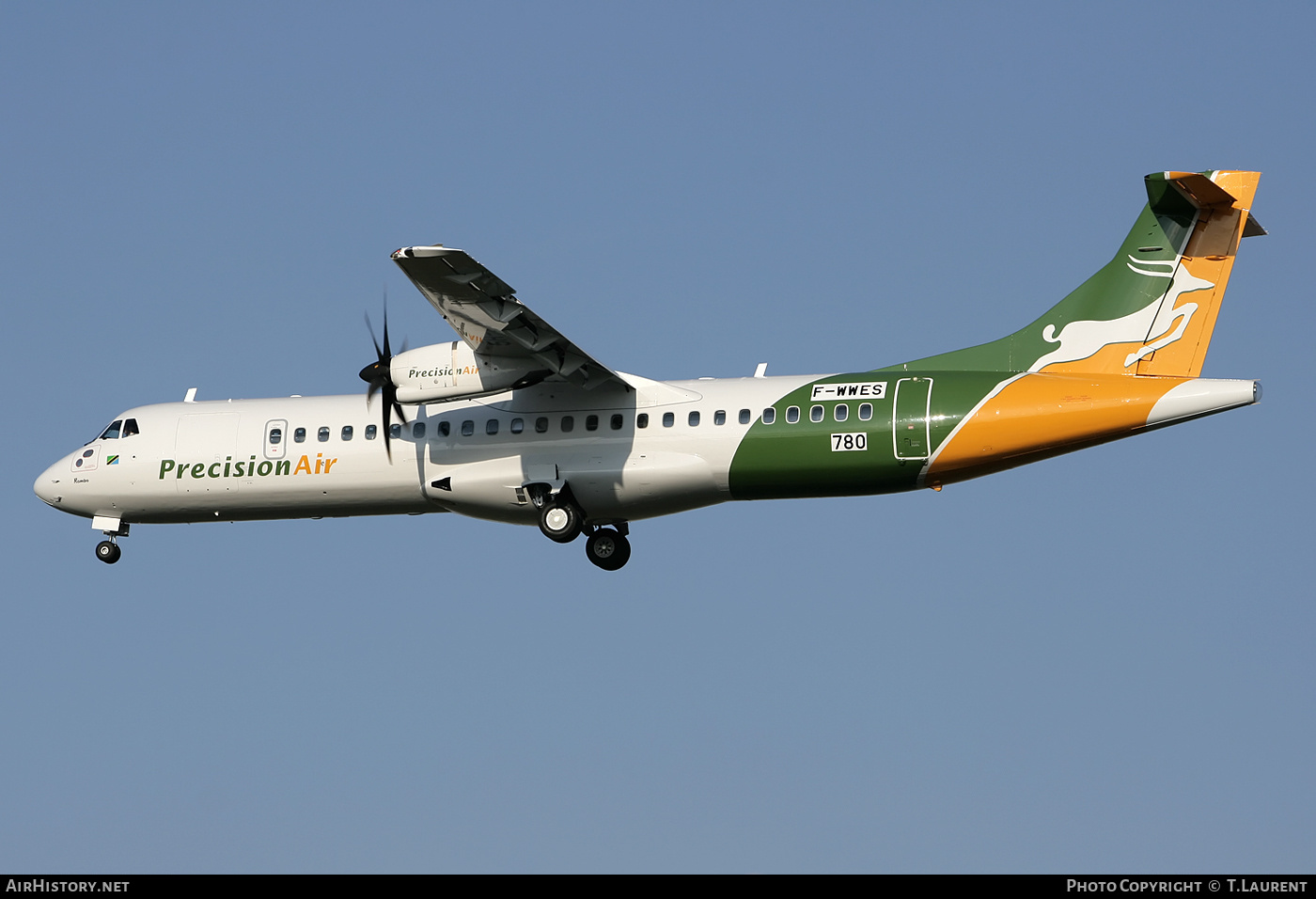Aircraft Photo of F-WWES | ATR ATR-72-500 (ATR-72-212A) | Precision Air | AirHistory.net #160726