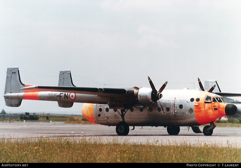 Aircraft Photo of 189 | Nord 2501F-3/RNR Noratlas | France - Air Force | AirHistory.net #160729