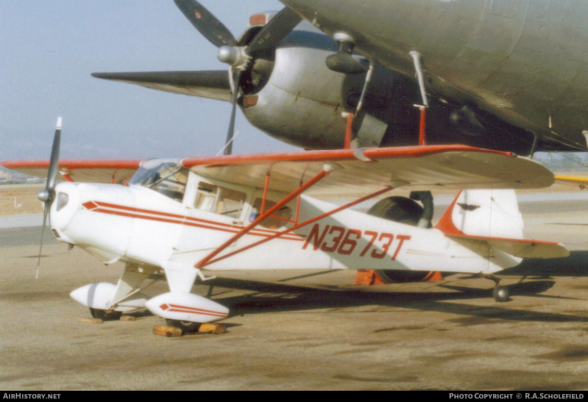 Aircraft Photo of N3673T | Taylorcraft F-19 Sportsman | AirHistory.net #160772