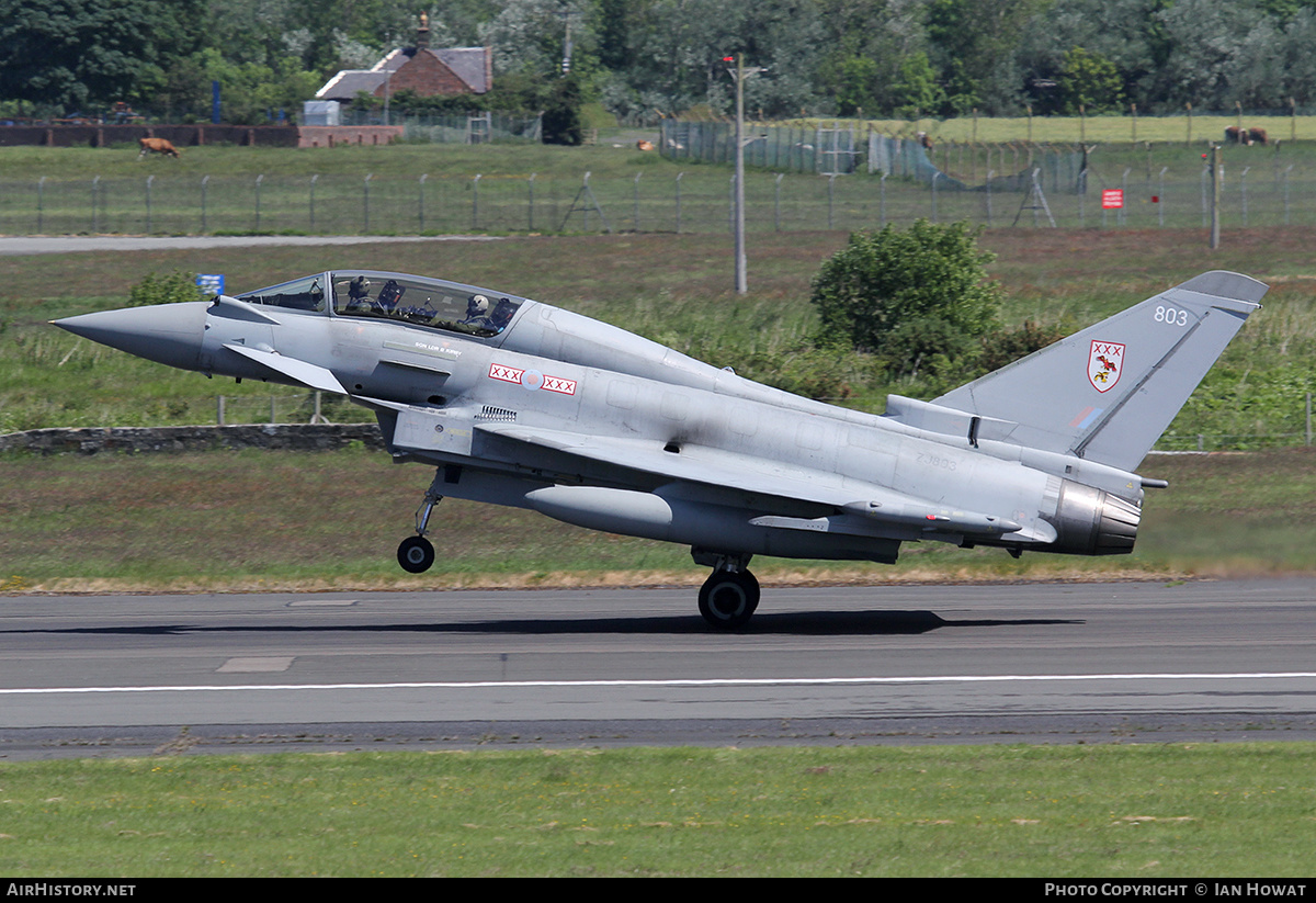 Aircraft Photo of ZJ803 | Eurofighter EF-2000 Typhoon T3 | UK - Air Force | AirHistory.net #160774