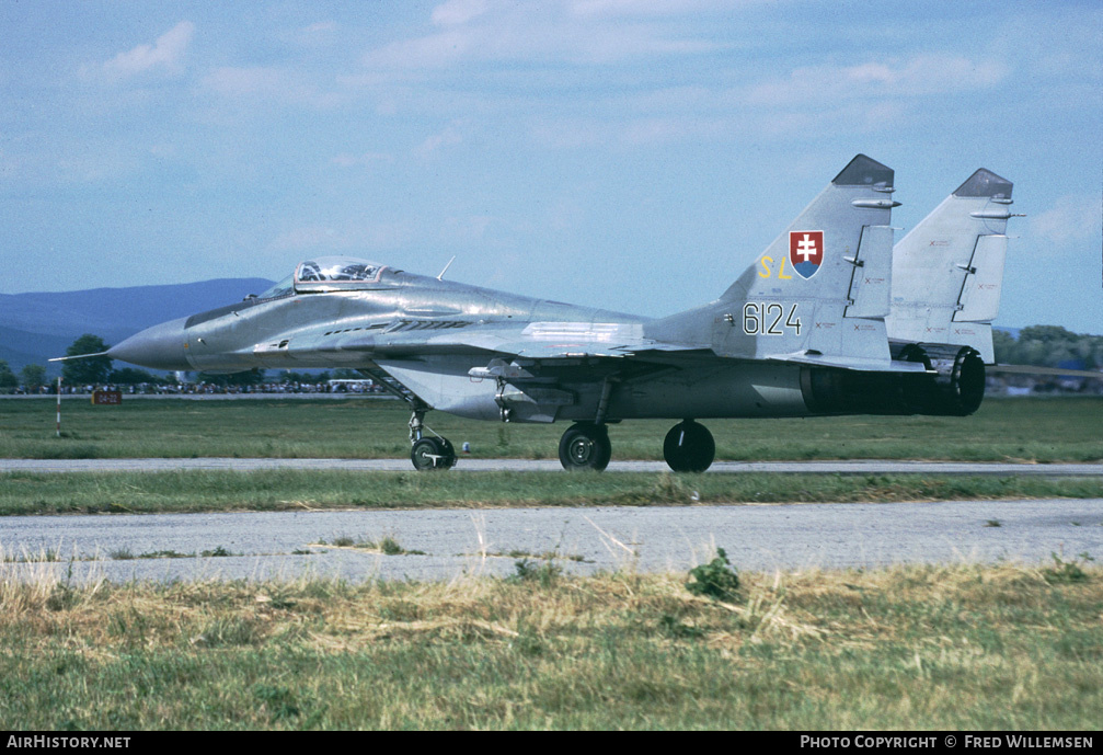 Aircraft Photo of 6124 | Mikoyan-Gurevich MiG-29A (9-12A) | Slovakia - Air Force | AirHistory.net #160777