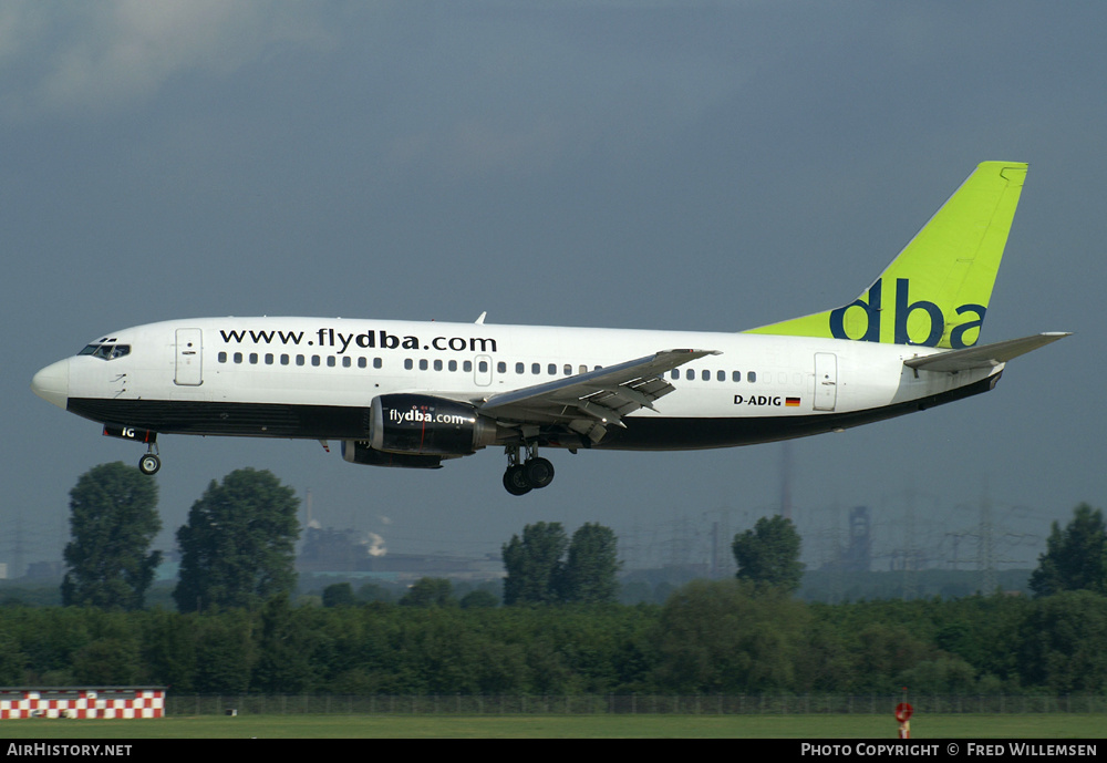 Aircraft Photo of D-ADIG | Boeing 737-3L9 | DBA - Deutsche BA | AirHistory.net #160782