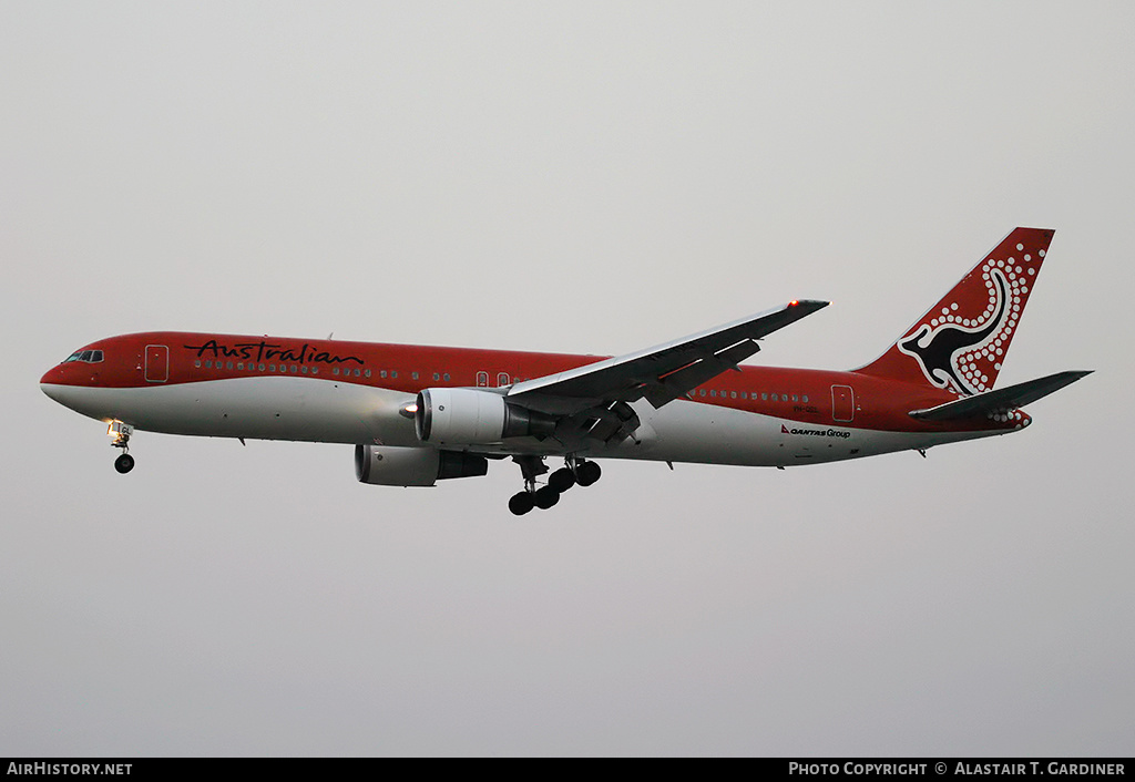 Aircraft Photo of VH-OGL | Boeing 767-338/ER | Australian Airlines | AirHistory.net #160799