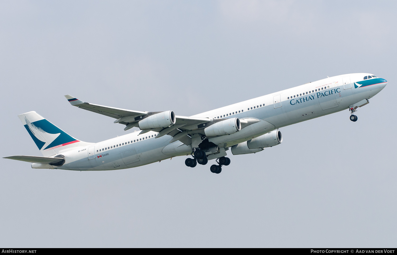 Aircraft Photo of B-HXH | Airbus A340-313X | Cathay Pacific Airways | AirHistory.net #160864