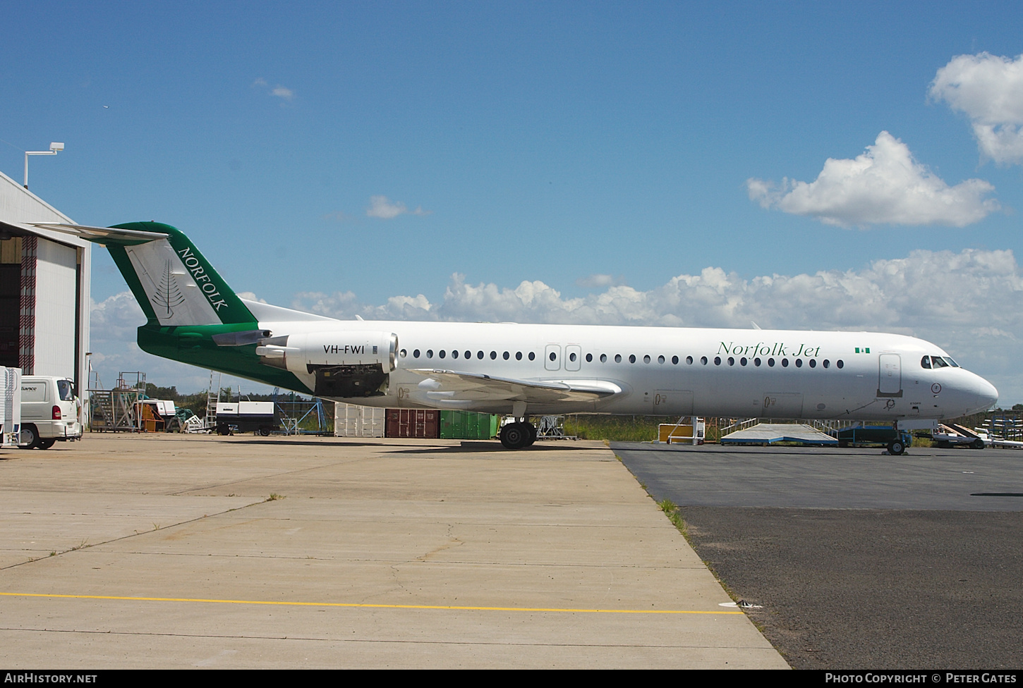 Aircraft Photo of VH-FWI | Fokker 100 (F28-0100) | Norfolk Jet Express | AirHistory.net #160923