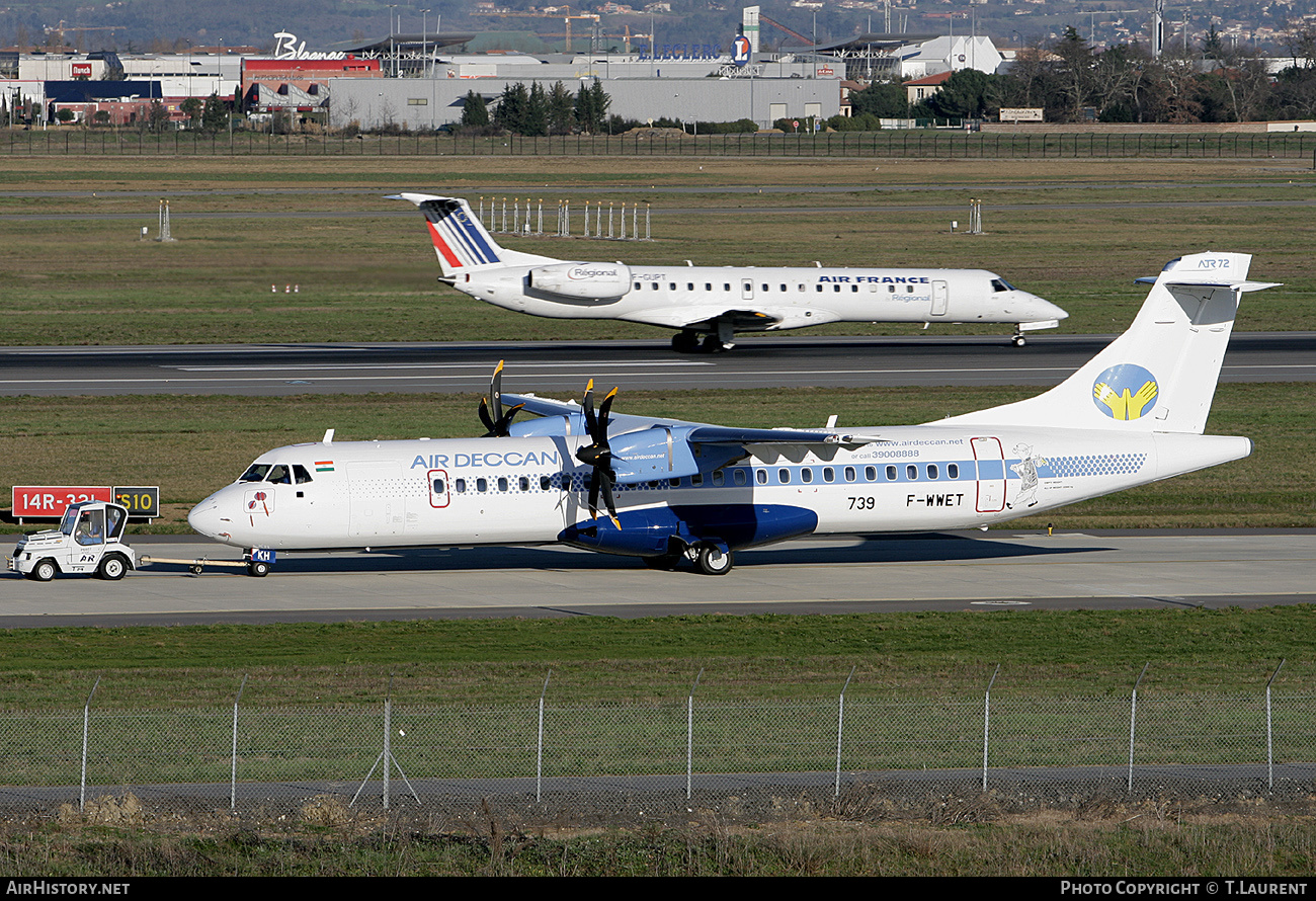 Aircraft Photo of F-WWET | ATR ATR-72-500 (ATR-72-212A) | Air Deccan | AirHistory.net #160936