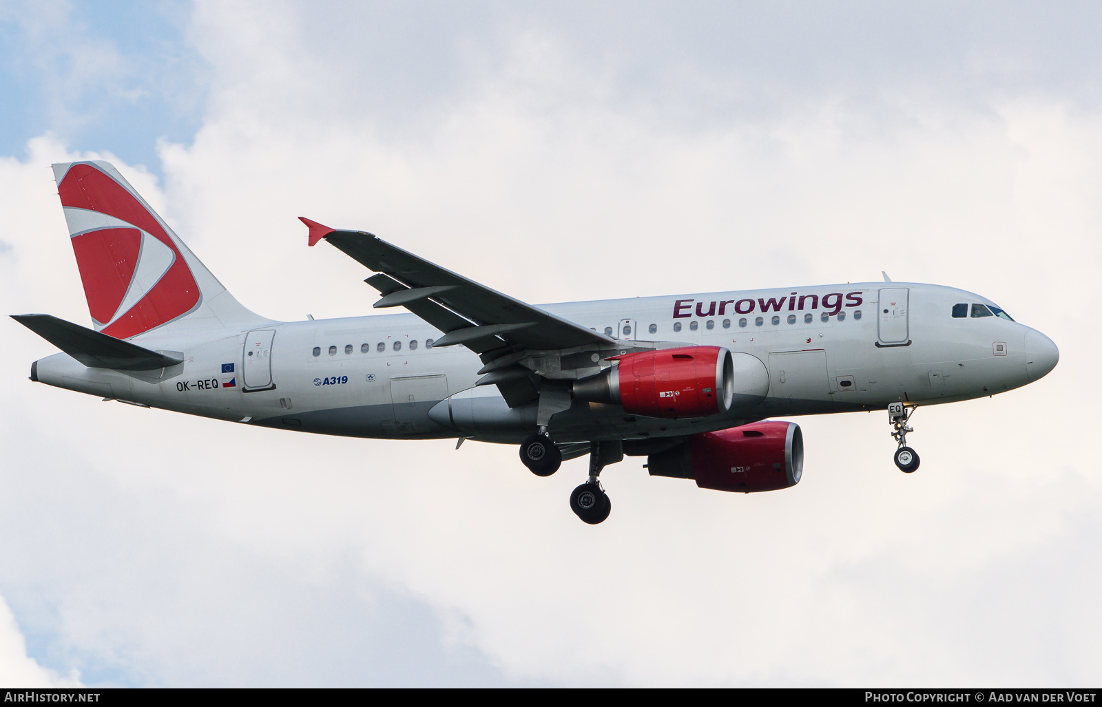 Aircraft Photo of OK-REQ | Airbus A319-112 | Eurowings | AirHistory.net #160943