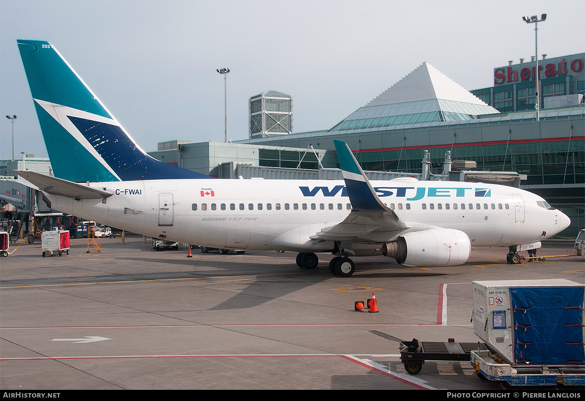 Aircraft Photo of C-FWAI | Boeing 737-7CT | WestJet | AirHistory.net #160997