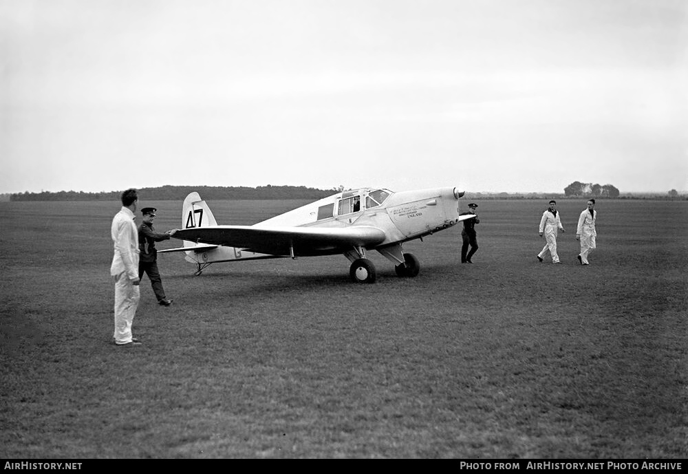 Aircraft Photo of G-ACVU | British Klemm BK.1 Eagle | Wellington Cast Steel Foundry | AirHistory.net #161054