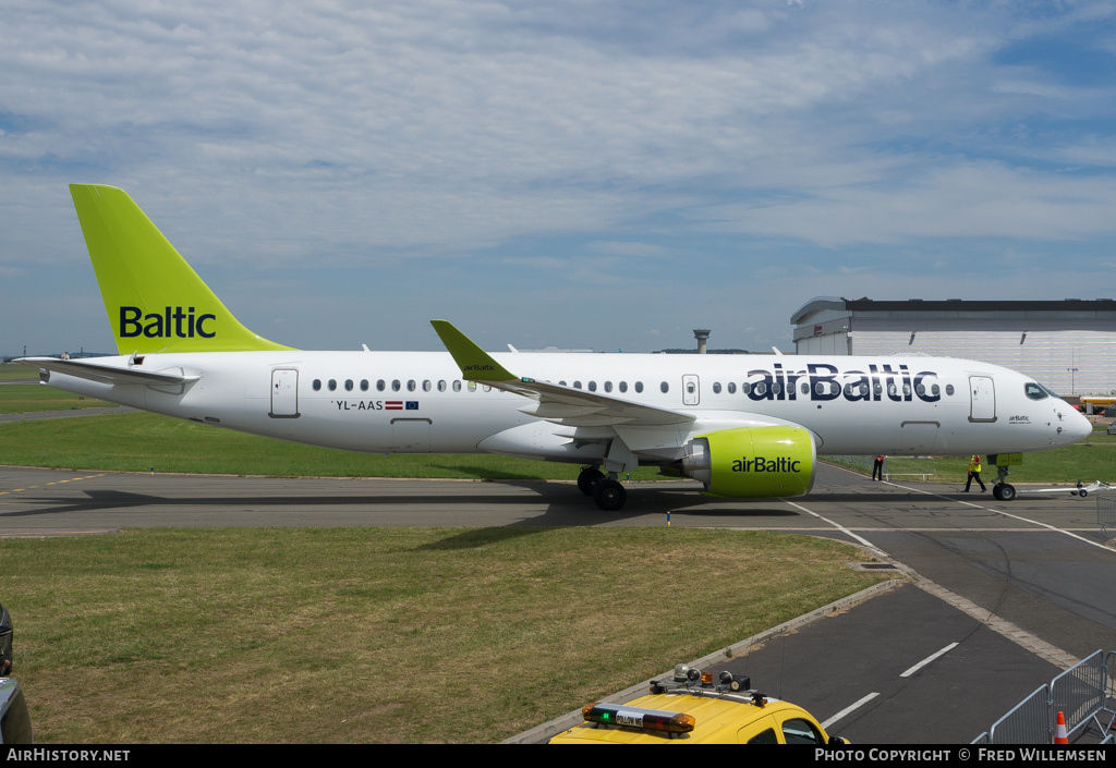 Aircraft Photo of YL-AAS | Airbus A220-300 (CS300) | AirBaltic | AirHistory.net