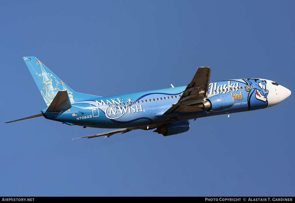 Aircraft Photo of N706AS | Boeing 737-490 | Alaska Airlines | AirHistory.net #161067
