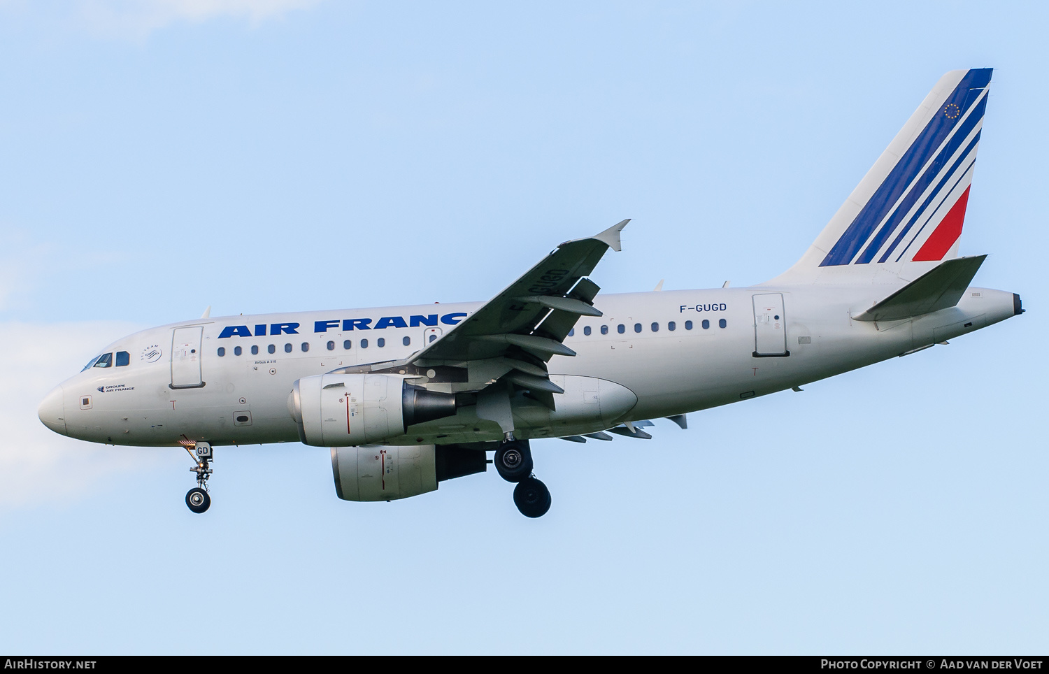 Aircraft Photo of F-GUGD | Airbus A318-111 | Air France | AirHistory.net #161135