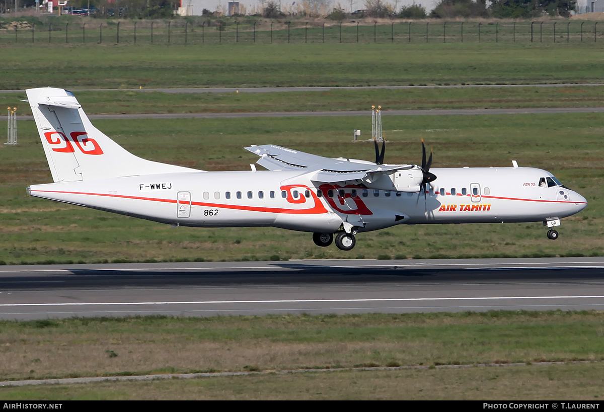 Aircraft Photo of F-WWEJ | ATR ATR-72-500 (ATR-72-212A) | Air Tahiti | AirHistory.net #161180