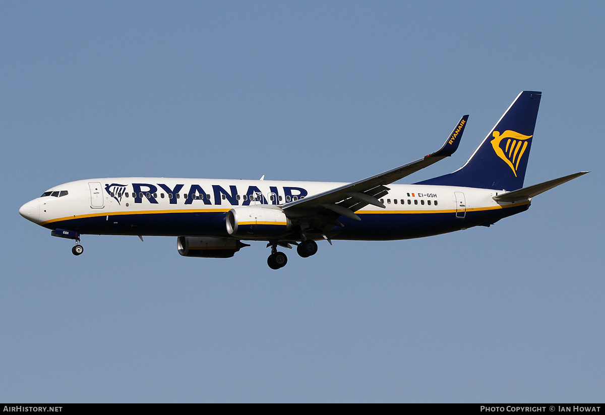 Aircraft Photo of EI-GSH | Boeing 737-800 | Ryanair | AirHistory.net #161193