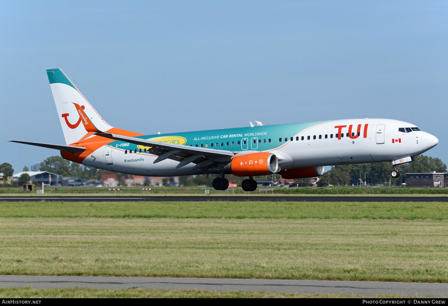 Aircraft Photo of C-FDBD | Boeing 737-8Q8 | TUI | AirHistory.net #161202