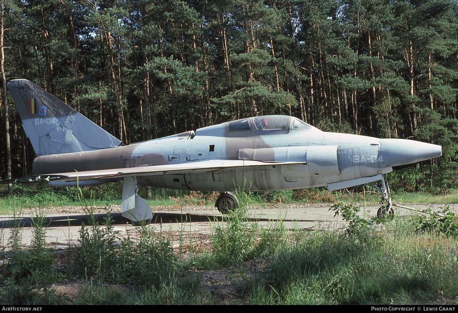 Aircraft Photo of BA-04 | Republic F-84F Thunderstreak | Belgium - Air Force | AirHistory.net #161220