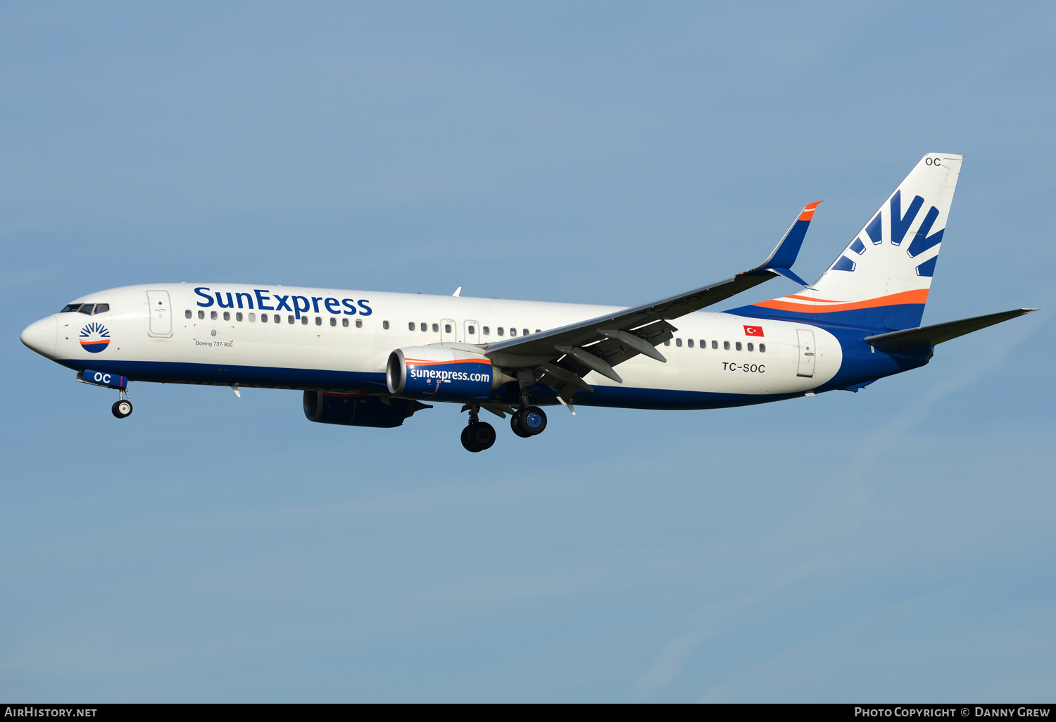 Aircraft Photo of TC-SOC | Boeing 737-800 | SunExpress | AirHistory.net #161280