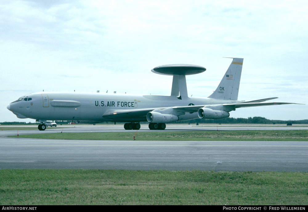 Aircraft Photo of 77-0353 / AF77-0353 | Boeing E-3B Sentry | USA - Air Force | AirHistory.net #161291