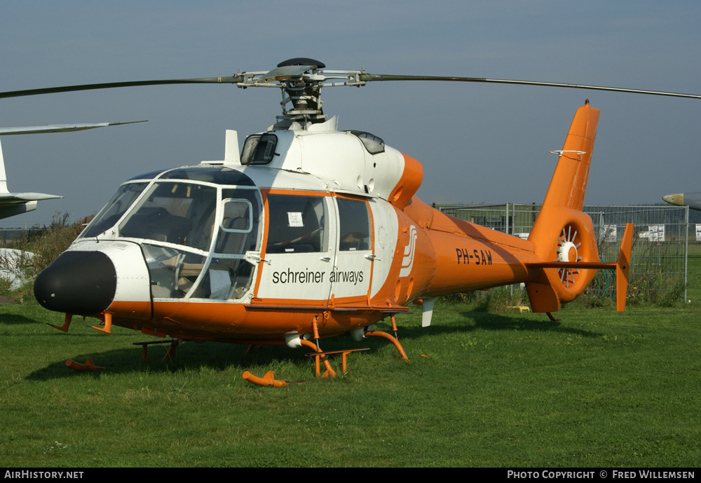 Aircraft Photo of PH-SAW | Aerospatiale SA-365C-1 Dauphin 2 | Schreiner Airways | AirHistory.net #161304