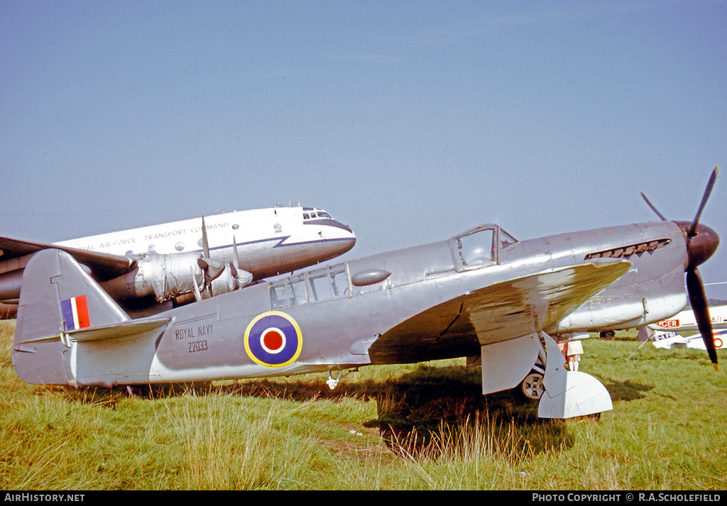 Aircraft Photo of Z2033 | Fairey Firefly I | UK - Navy | AirHistory.net #161311