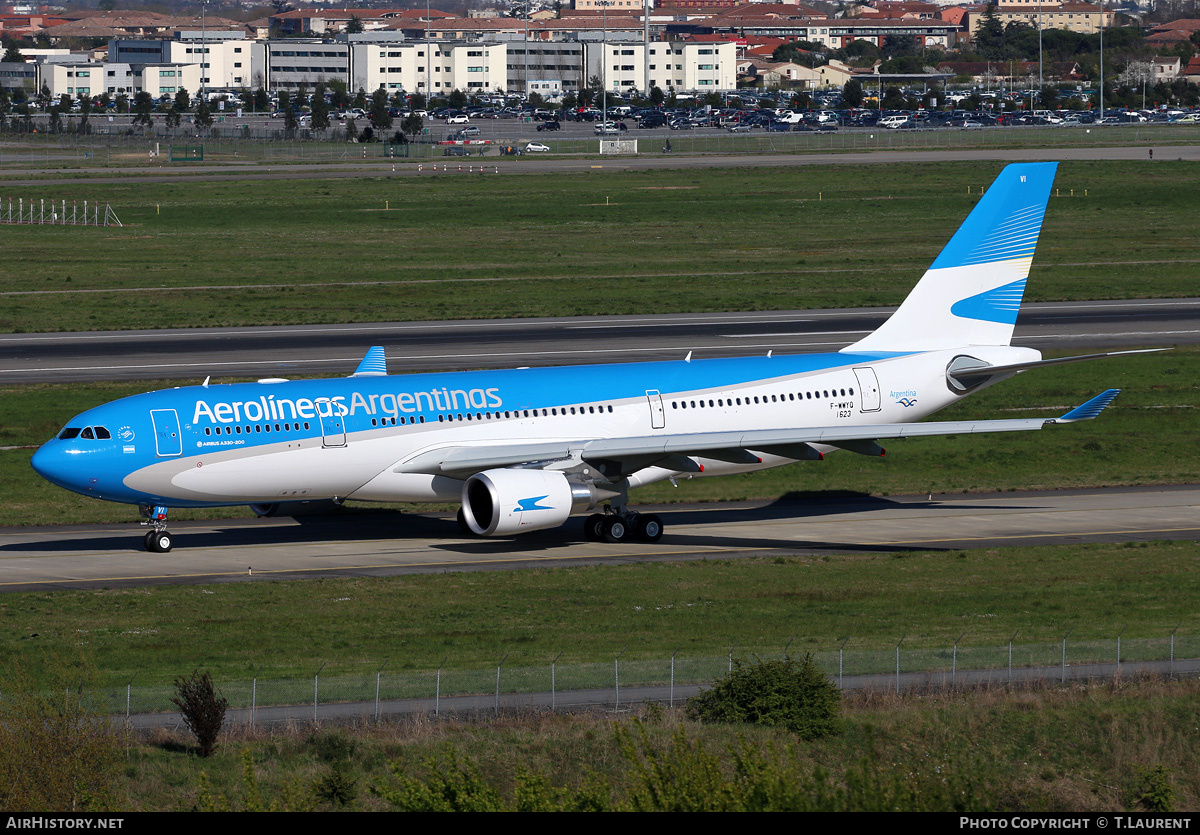 Aircraft Photo of F-WWYQ | Airbus A330-202 | Aerolíneas Argentinas | AirHistory.net #161324