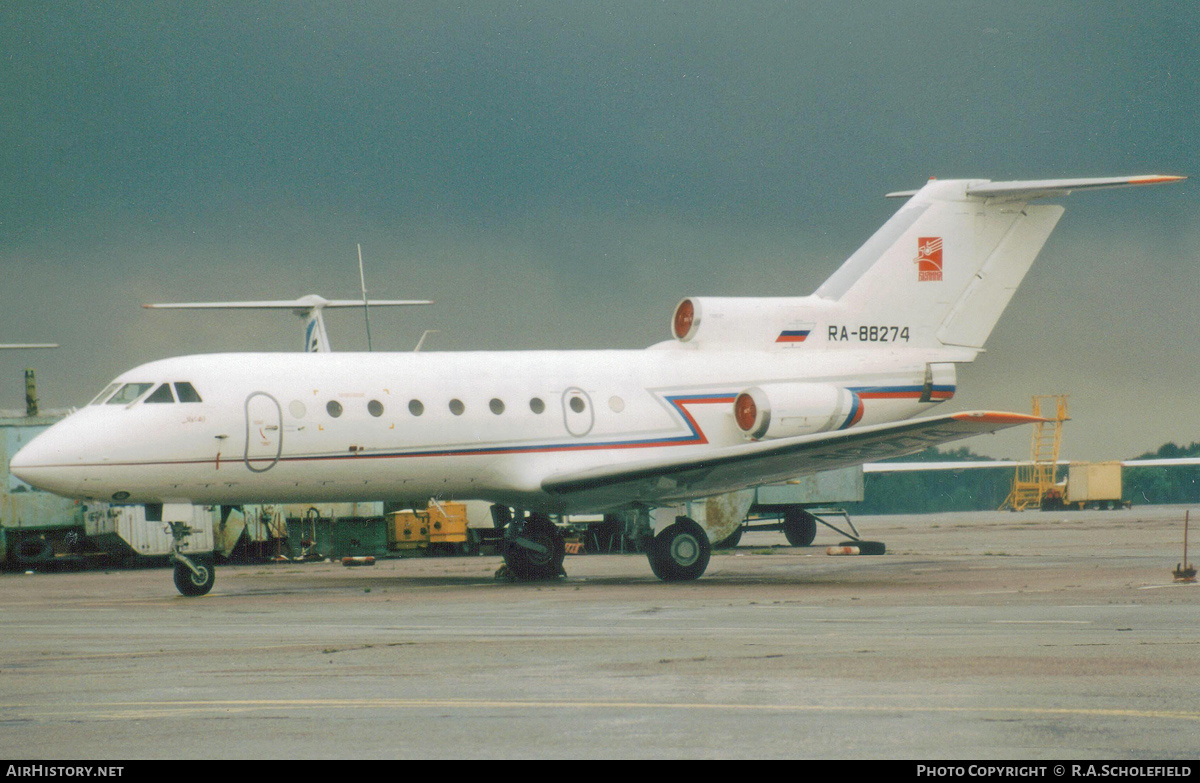 Aircraft Photo of RA-88274 | Yakovlev Yak-40D | Bylina | AirHistory.net #161429