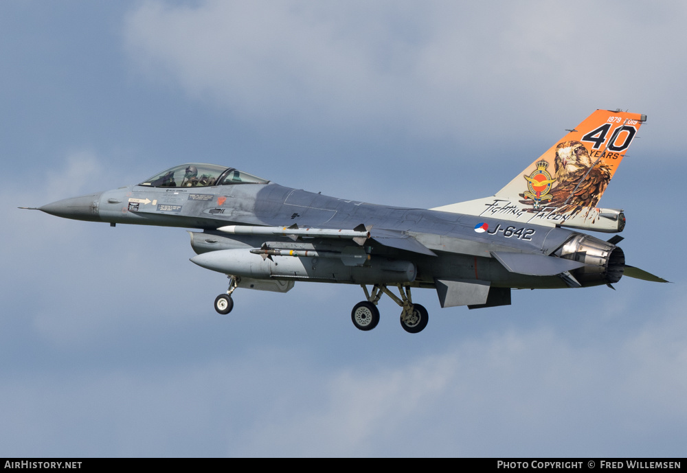 Aircraft Photo of J-642 | General Dynamics F-16AM Fighting Falcon | Netherlands - Air Force | AirHistory.net #161442