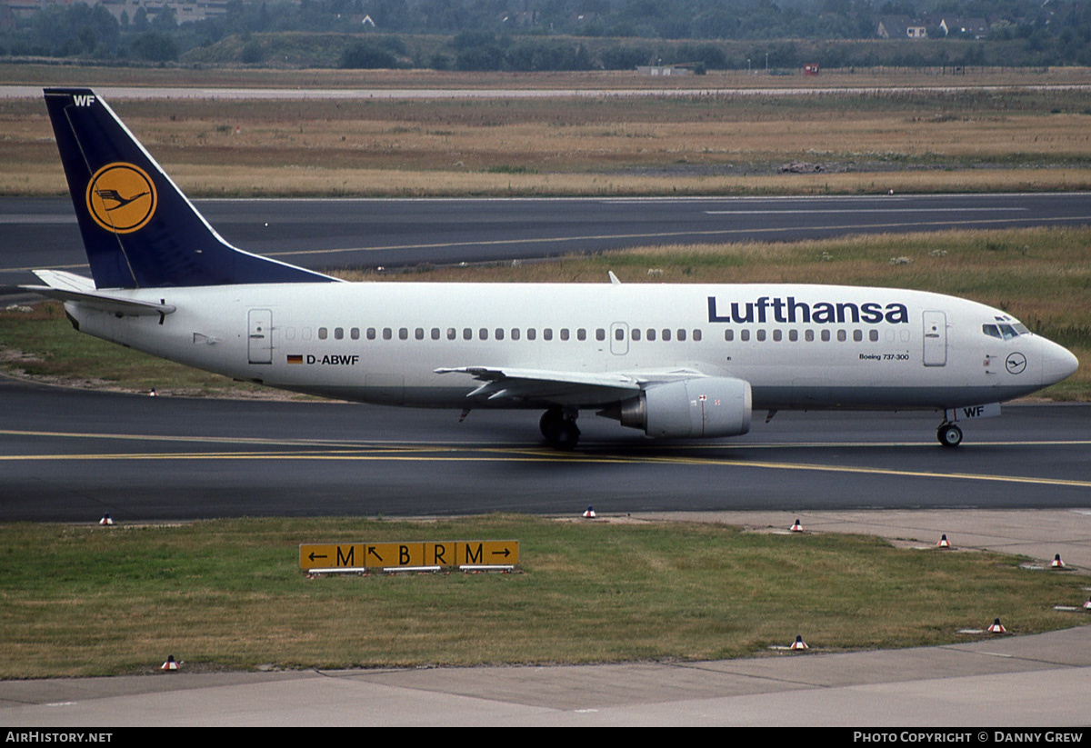 Aircraft Photo of D-ABWF | Boeing 737-330(QC) | Lufthansa | AirHistory.net #161468