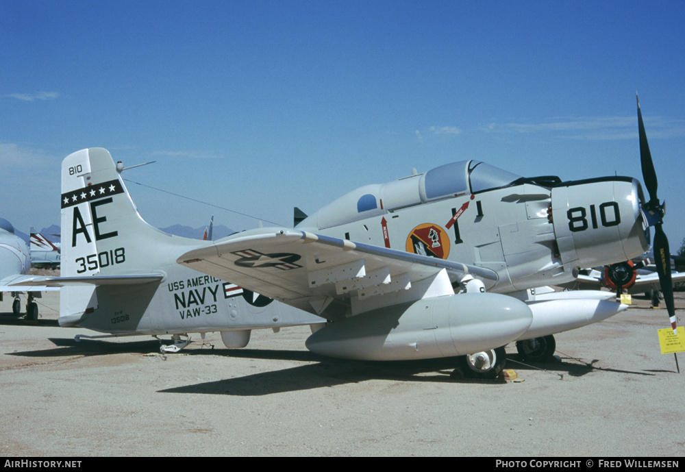 Aircraft Photo of 135018 / 35018 | Douglas EA-1F Skyraider (AD-5Q) | USA - Navy | AirHistory.net #161489